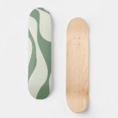 Ebb and Flow 4 in Green  Skateboard (Front)