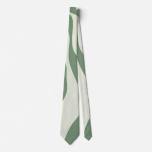 Ebb and Flow 4 in Green  Tie