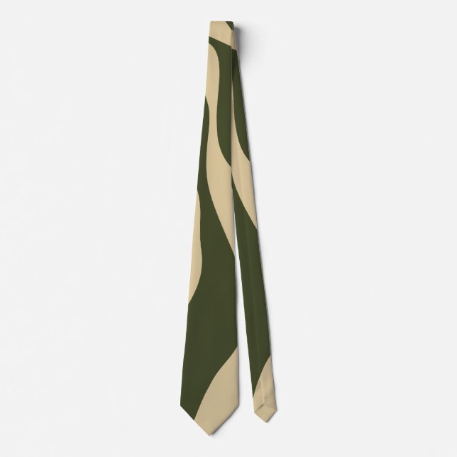 Ebb and Flow 4 in Khaki and Green Tie (Front)