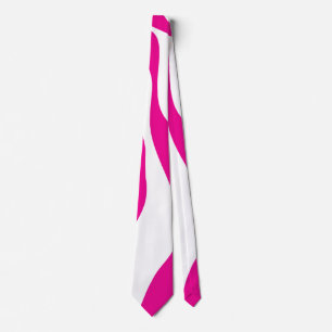 Ebb and Flow 4 in Magenta and White Tie