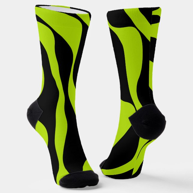 Ebb and Flow 4 - Lime Green Socks (Angled)