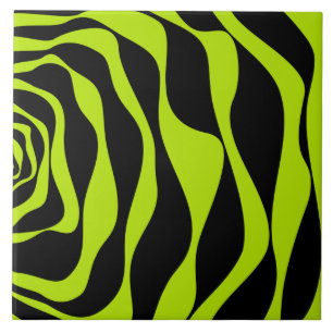Ebb and Flow 4 - Lime Green Tile