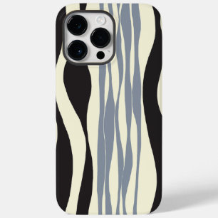 Ebb and Flow in Black, Grey and Cream  Case-Mate iPhone 14 Pro Max Case
