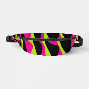 Ebb et flux 4 en Lime vert, rose chaud et noir