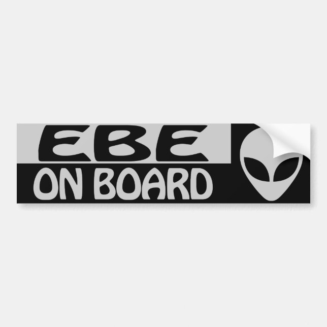 EBE ON BOARD BUMPER STICKER (Front)