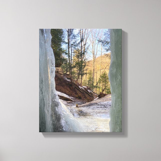 EBEN ICE CAVES MICHIGAN U.S.A. CANVAS PRINT (Front)