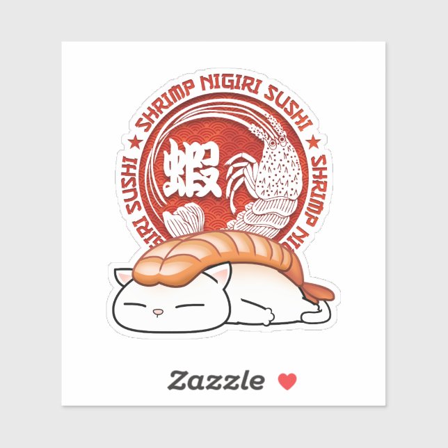 Ebi Shrimp Sushi Cat (Sheet)