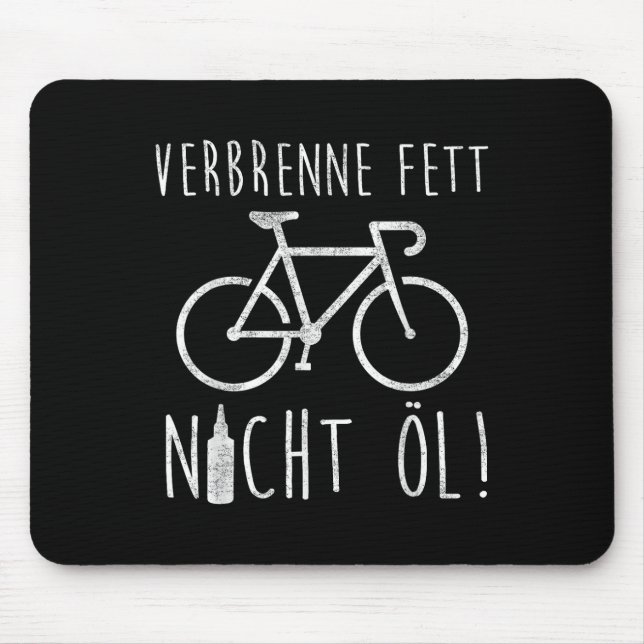 Ebike Cyclist Bicycle Commuter Environmental Prote Mouse Pad (Front)
