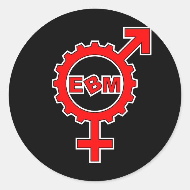 EBM Logo_17 Classic Round Sticker (Front)