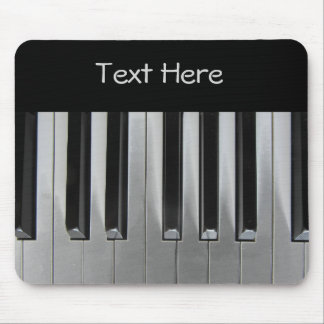 Ebony and Ivory Custom Text Mouse Pad
