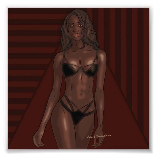 Ebony Eyes Photo Print (Front)