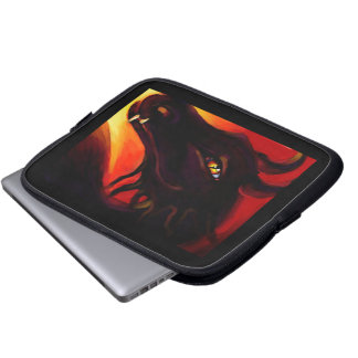 Ebony Fire Dragon Laptop Sleeve