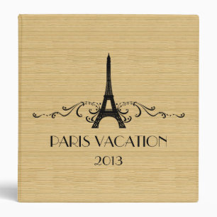 Ebony French Flourish (1.5 inch) Binder