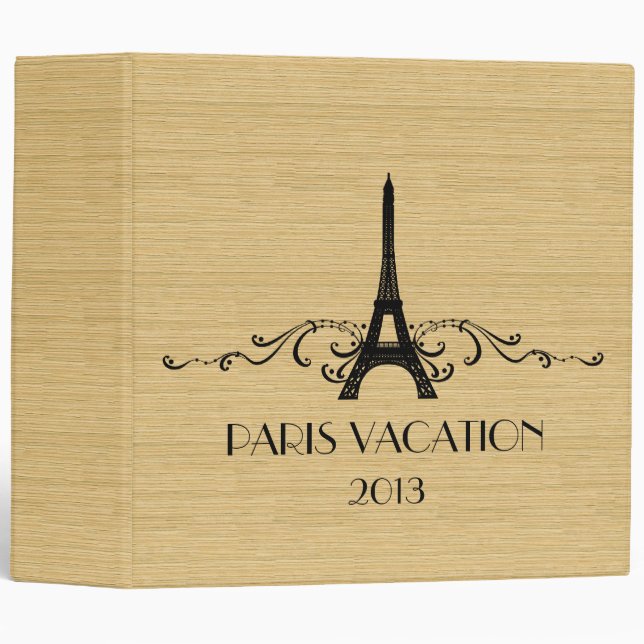 Ebony French Flourish (2 inch) Binder (Front/Spine)