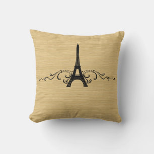 Ebony French Flourish Pillow
