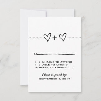 Ebony Heart Equation Response Card