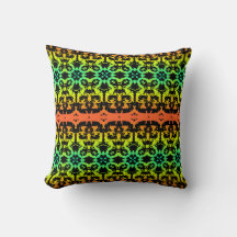 Ebony Lime Modern African Black & Green Geometric