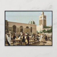 Ebony market, Tunis, Tunisia vintage Photochrom