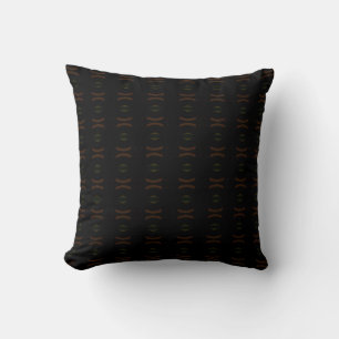Ebony Mirage Throw Pillow