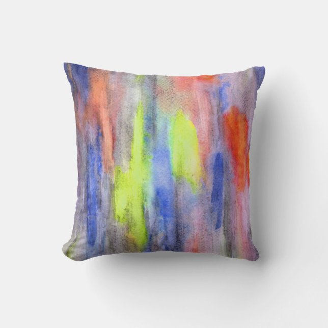 Ebony Rainbow Orange Pillow (Front)