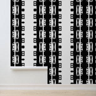 Ebony Rhythm African Pattern Wallpaper
