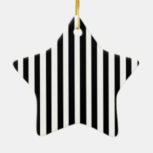 Ebony Snow Ceramic Ornament