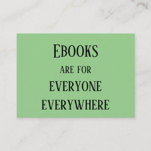 Ebooks Everyone Everywhere Business Card