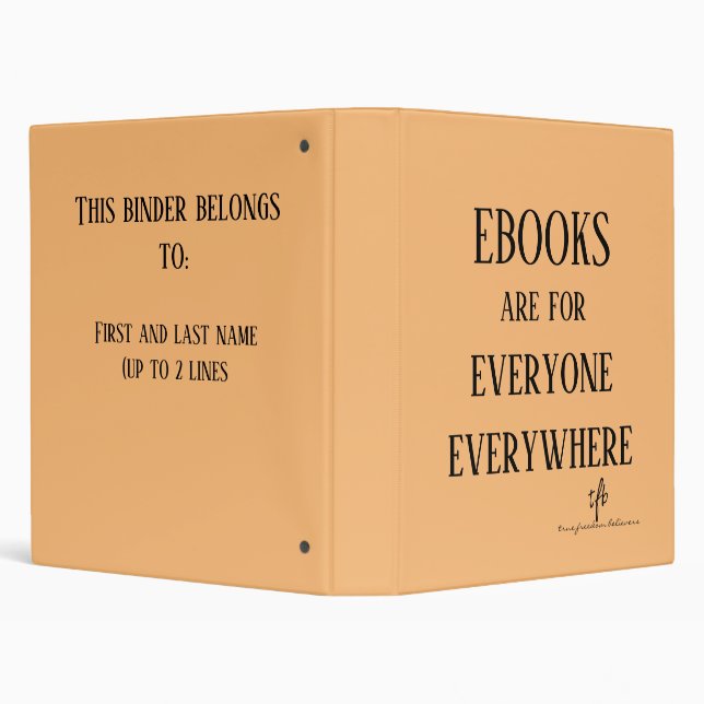 Ebooks Everyone Everywhere Personalized Binder (Background)