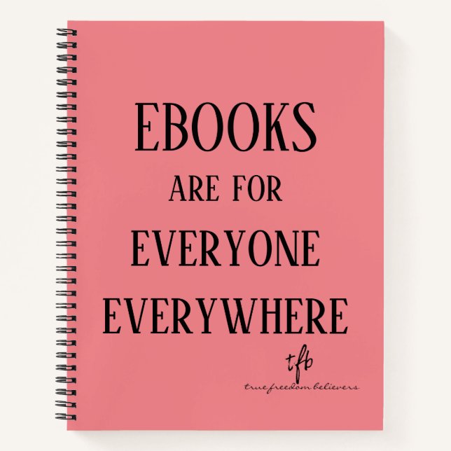 Ebooks Everyone Everywhere Personalized Notebook (Front)