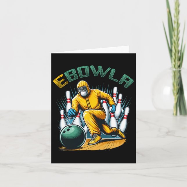 Ebowla Funny Bowling Player Ebowla Bowler Bowling  Card (Front)