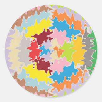 EBR Rainbow Colours:  Energy Balance Classic Round Sticker