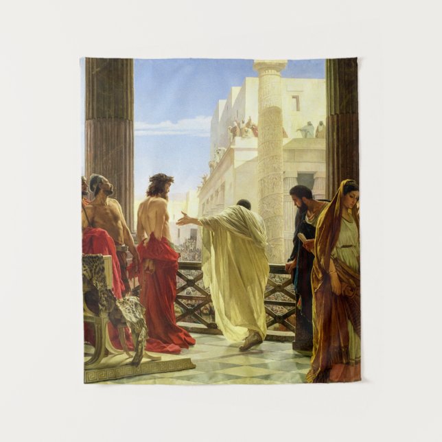 Ecce Homo, 1871 by Antonio Ciseri Tapestry (Front)