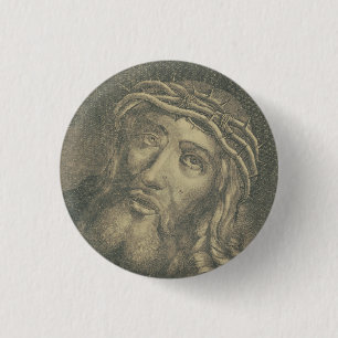 Ecce homo Holy Face of Jesus 1 Inch Round Button