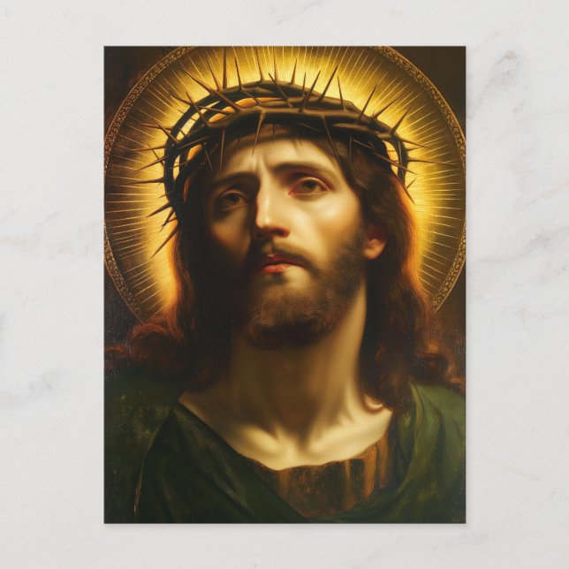 Ecce Homo | Jesus Christ with Crown of Thorns Postcard (Front)