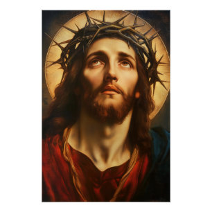 Ecce Homo Jesus Christ with Crown of Thorns Poster