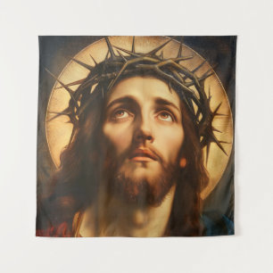 Ecce Homo   Jesus Christ with Crown of Thorns Tapestry