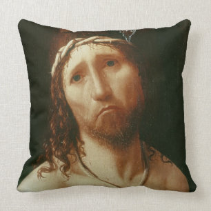 Ecce Homo (oil on panel) Throw Pillow