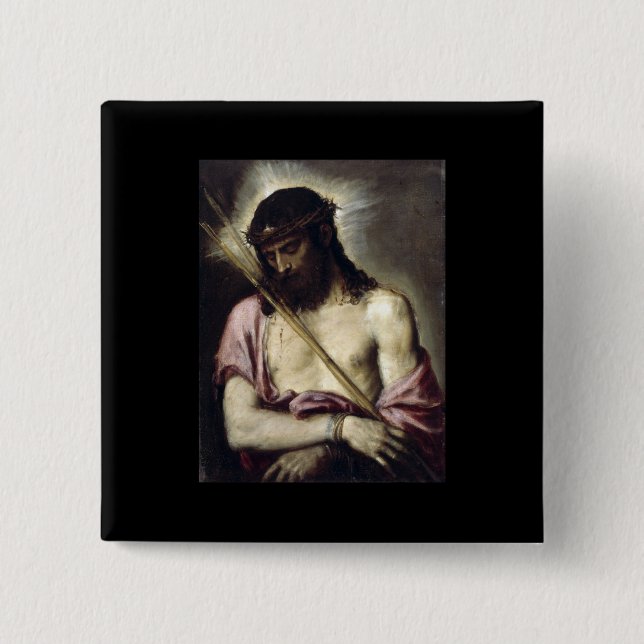 Ecce Homo - Titian - 1558 2 Inch Square Button (Front)