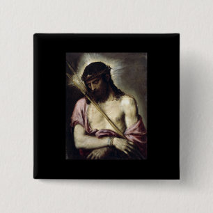 Ecce Homo - Titian - 1558 2 Inch Square Button