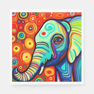 Eccentric Elephant Napkin