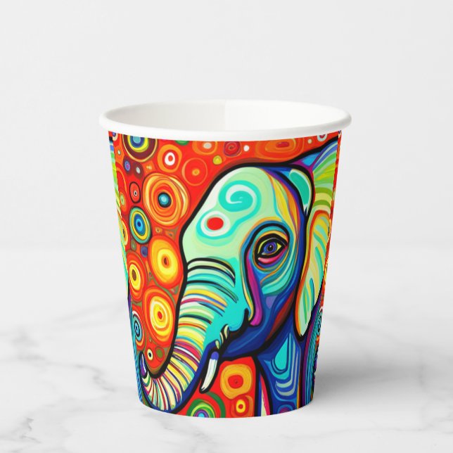 Eccentric Elephant Paper Cups (Left)