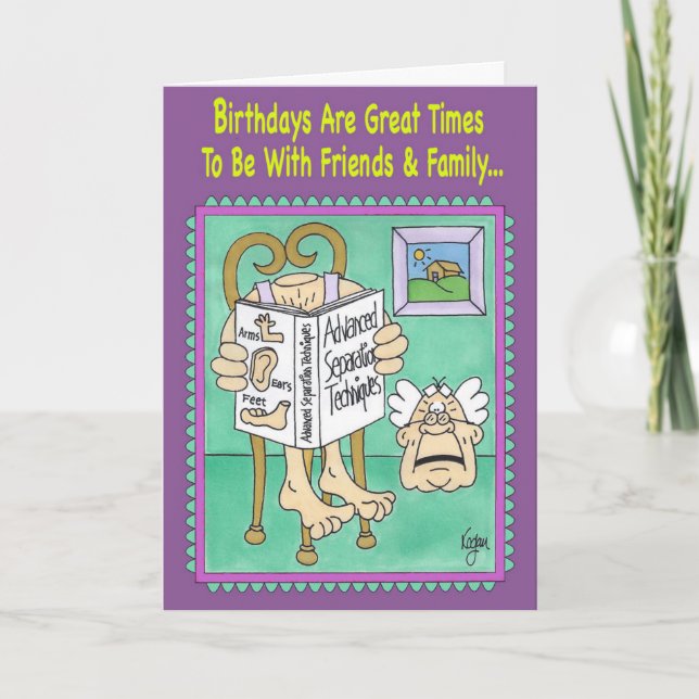 ECCENTRIC HERMIT Birthday Card (Front)