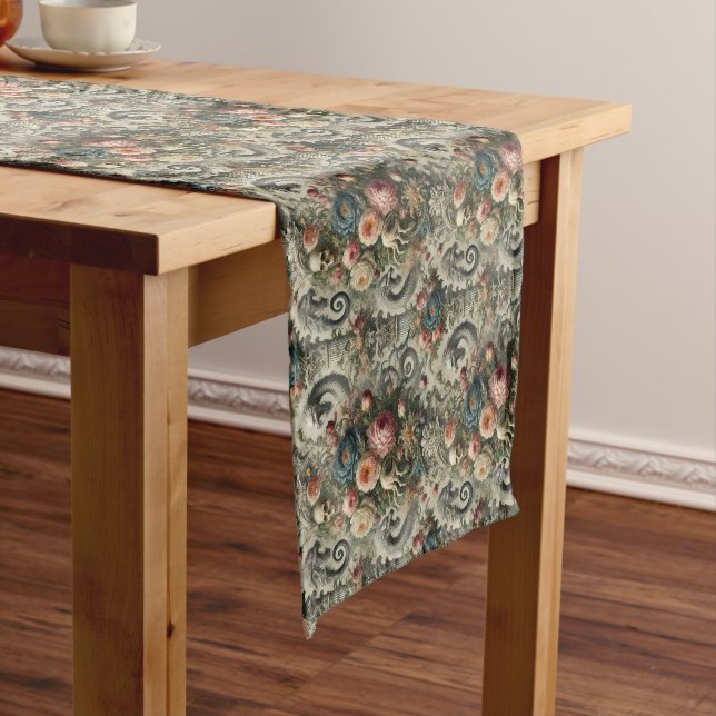 🐉 Eccentric Tithings – Gothic Victorian Short Table Runner (In Situ)