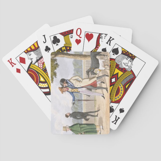 Eccentricity, plate 11 from 'The Necessary Qualifi Playing Cards (Back)