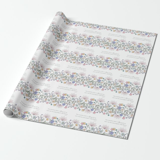 Eccl 3:1 For Everything there is a Season  Wrapping Paper (Unrolled)