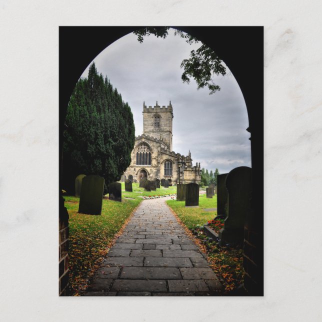 ecclesfield church postcard (Front)