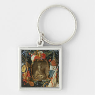 Ecclesia Surrounded by Symbols of Vanity Keychain