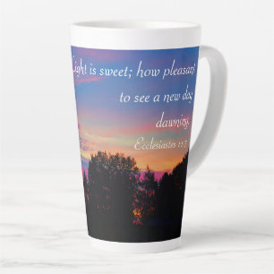 Ecclesiastes 11:7 Latte Mug