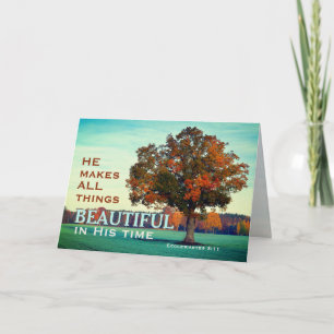 Ecclesiastes 3:11 All Things Beautiful in His Time Card