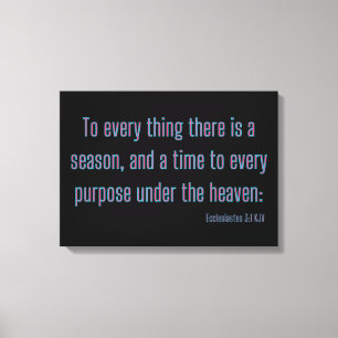 Ecclesiastes 3:1 Bible Verse KJV Wall Art